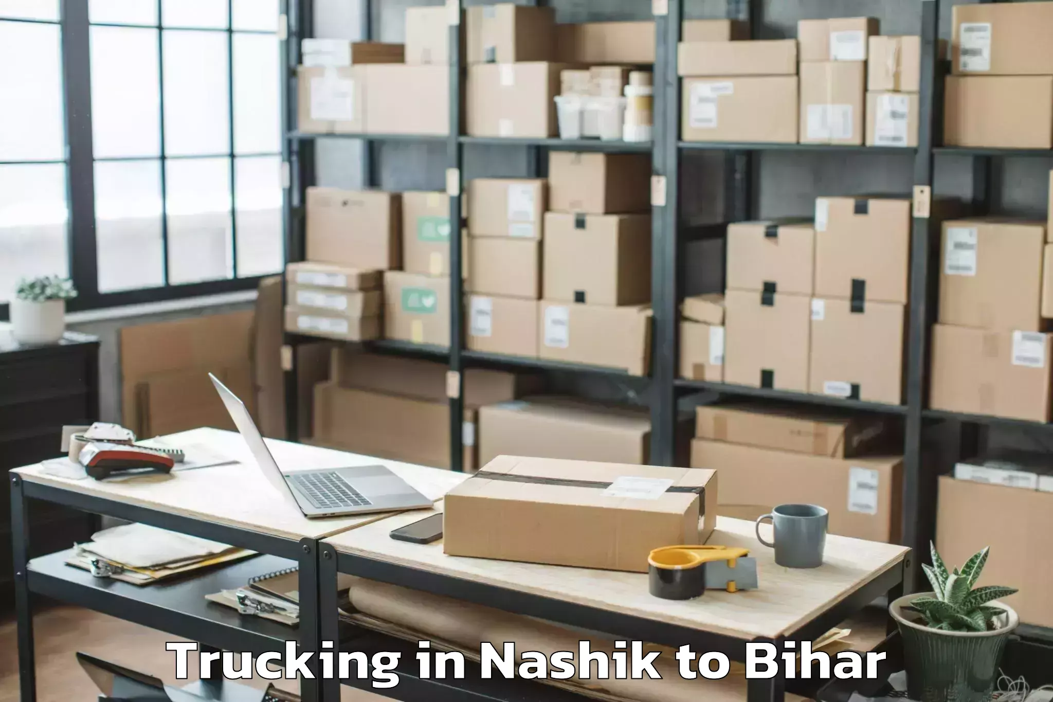 Trusted Nashik to Lauriya Nandangarh Trucking